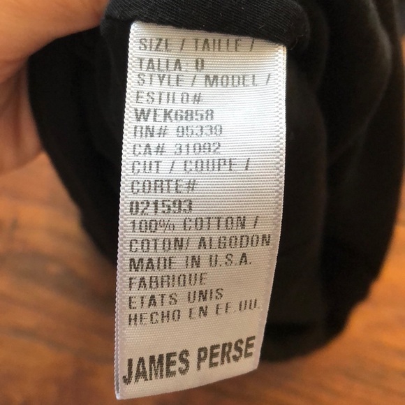 James Perse Sleeveless Wrap Dress in black. - Picture 5 of 5